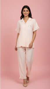Dreamy Drapes Imported Premium Padded 3-Piece Night Suit